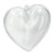Coeur en plastique 140 mm - transparent séparable (PS) Coeur en plastique 140 mm - transparent séparable (PS)