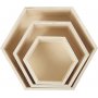 Botes de rangement - hexagonales - 3 pcs