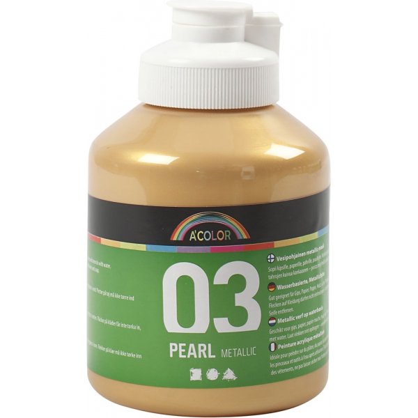 Peinture scolaire Acrylique - Mtallis - or - mtallis - 500 ml