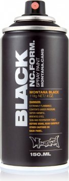Peinture en aérosol Montana Noir 150ml