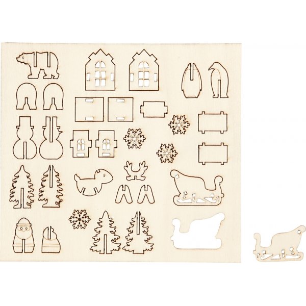 Figurines en bois  faire soi-mme - Nol