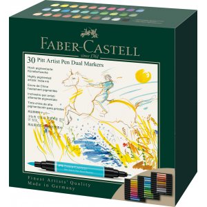 Stylo à dessin - Faber-Castell - Pitt Artist Dual Marker - 30 pcs Stylo à dessin - Faber-Castell - Pitt Artist Dual Marker - 30 pcs