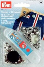 Bouton poussoir rivet YACHT&CA laiton couleur argent vissé 15 10 pcs Bouton poussoir rivet YACHT&CA laiton couleur argent vissé 15 10 pcs