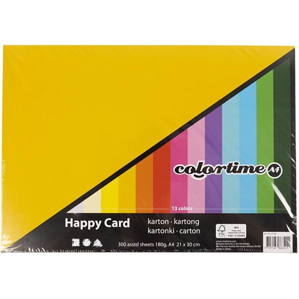 Carton Printemps - couleurs mlanges - A4 - 300 feuilles