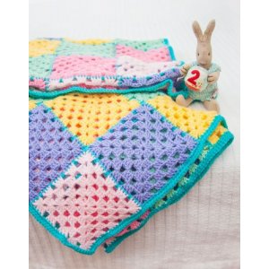 Patron au crochet - Couverture au crochet en carrés granny Patron au crochet - Couverture au crochet en carrés granny