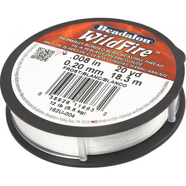 Fil  bijoux - blanc - 18 m