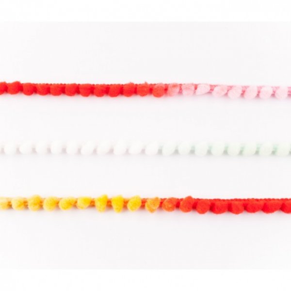 String - Mini Pom Pom, multicolore