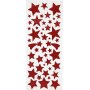 Autocollants paillets - rouge - toiles - 2 feuilles