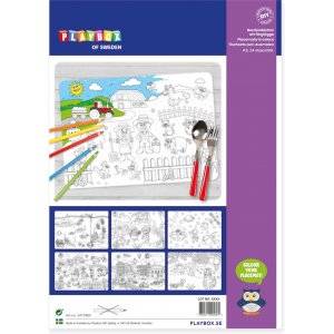 Sets de table à colorier - 24 pcs Sets de table à colorier - 24 pcs