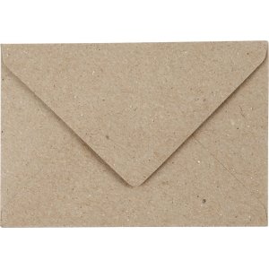 Enveloppe recyclée - naturel - 7,8 x 11,5 cm - 50 pcs Enveloppe recyclée - naturel - 7,8 x 11,5 cm - 50 pcs