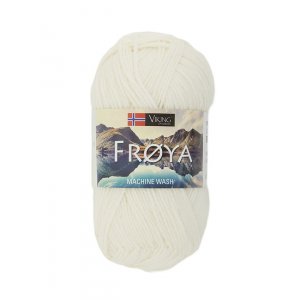 Fil Viking Fröya 50g - Blanc naturel (200) Fil Viking Fröya 50g - Blanc naturel (200)