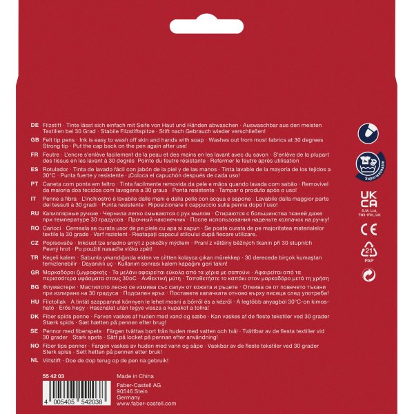 Stylos fibre Enfants - 36 couleurs