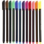 Marqueur Colortime Fineliner - couleurs mlanges - 12 pcs