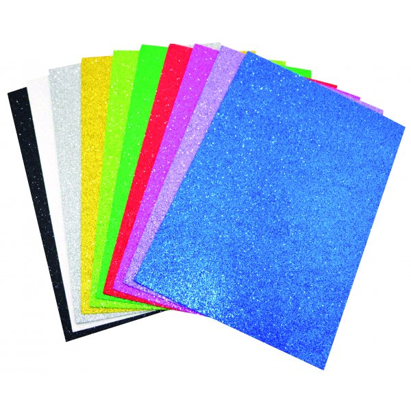 Caoutchouc d�coratif - Feuilles souples 10 pcs paillettes