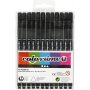 Marqueur Colortime Fineliner - noir - 12 pcs