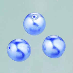 Perles de verre cire brillante 6 mm - turquoise clair 40 pcs. Perles de verre cire brillante 6 mm - turquoise clair 40 pcs.