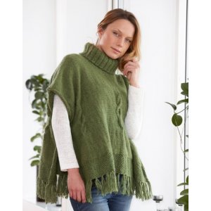 Patron tricot - Poncho avec galon Patron tricot - Poncho avec galon