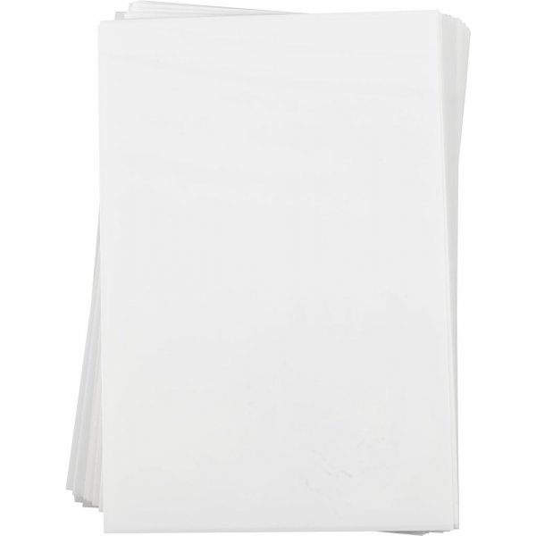 Feuille plastique rtractable - Blanc mat - 100 feuilles