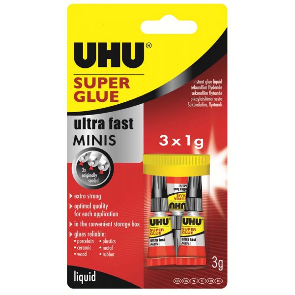 Superglue Mini 3pcs UHU - 1g