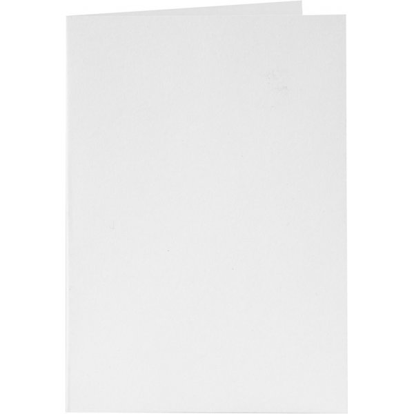 Cartes et enveloppes - blanc - 11,5 x 16,5 cm - 6 sets
