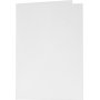 Cartes et enveloppes - blanc - 11,5 x 16,5 cm - 6 sets