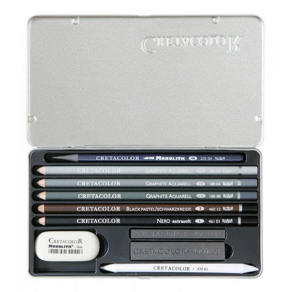 Set de stylos Crayons Cretacolor Artino Graphit - 10 pices