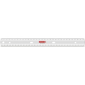 Règle pour classeurs, 30 cm transparente Règle pour classeurs, 30 cm transparente