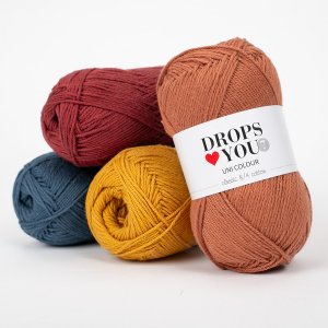DROPS Loves You 7, fil de coton 8/4, 50 g DROPS Loves You 7, fil de coton 8/4, 50 g