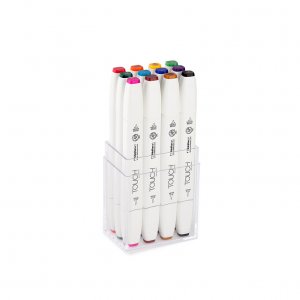 Touch Twin Brush Marker 12pcs - Couleur principale Touch Twin Brush Marker 12pcs - Couleur principale