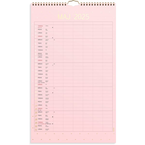 Calendrier familial 24/25 - Couleur