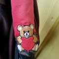 Image client Tissu de marque Ours en peluche avec coeur petit et grand 2 pcs