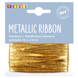 Bande m�tallique 3 mm - Or et argent
