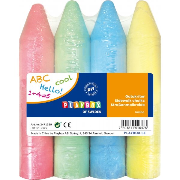 Crayons de couleur gants - 4 pcs