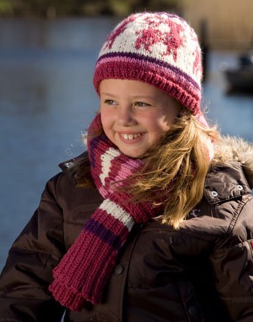 Patron tricot - Patron bonnet tricot et charpe raye