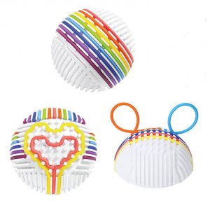 Balle d'activité avec bracelet anti-stress en silicone Ø 11 cm - 16 pièces Balle d'activité avec bracelet anti-stress en silicone Ø 11 cm - 16 pièces