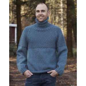 Patron tricot - Pull automne homme (avec col polo montant) Patron tricot - Pull automne homme (avec col polo montant)
