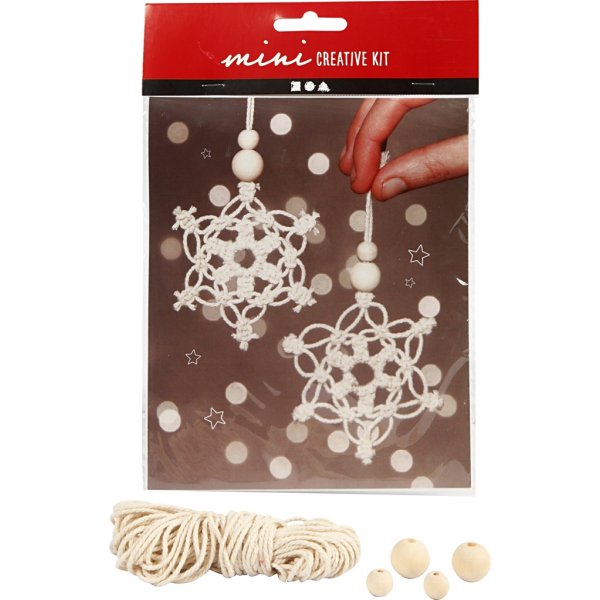 Mini Kit DIY - macramé cristal de glace/flocon de neige Mini Kit DIY - macramé cristal de glace/flocon de neige
