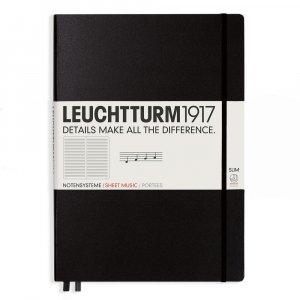 Carnet Musique A4+ Slim Rigide - Noir Carnet Musique A4+ Slim Rigide - Noir