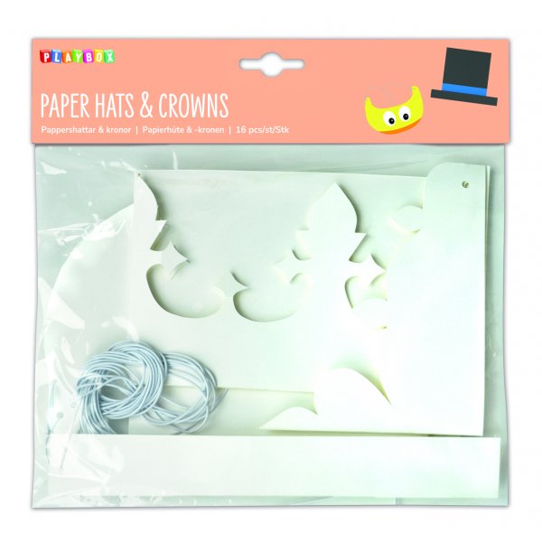 Chapeaux et couronnes en papier - 16 pcs Chapeaux et couronnes en papier - 16 pcs