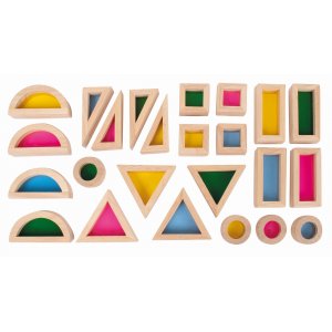 Blocs de construction sensoriels de différentes formes 24 pcs Blocs de construction sensoriels de différentes formes 24 pcs