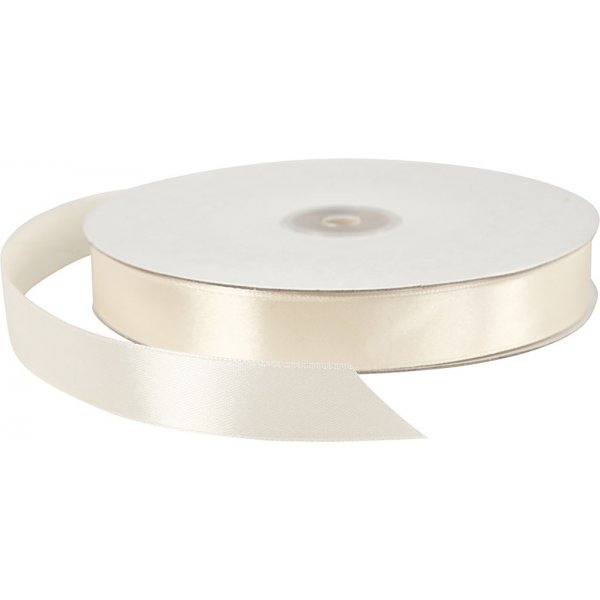 Ruban satin - blanc cassé - L20 mm - 100 m Ruban satin - blanc cassé - L20 mm - 100 m