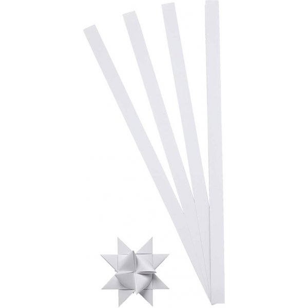 Bandes toiles - blanc - 4,5 cm - 100 bandes