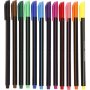 Marqueur Colortime Fineliner - couleurs mlanges - 12 pcs