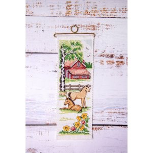 Kit de broderie Minivepa - Chevaux au pâturage Kit de broderie Minivepa - Chevaux au pâturage