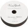 Ruban cadeau - noir - mat - 25 m