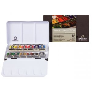 Ensemble aquarelle Rembrandt (12 couleurs 1/2 tasse) Ensemble aquarelle Rembrandt (12 couleurs 1/2 tasse)