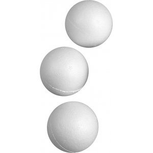Boules en polystyrène - blanc - Ø5 cm - 50 pcs Boules en polystyrène - blanc - Ø5 cm - 50 pcs