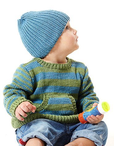 Patron tricot - Pull et bonnet tricots