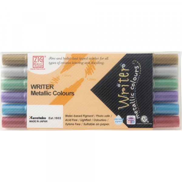 Set d'criture Metallic Writer - 6 stylos