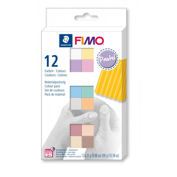 Set de modelage Fimo Soft 12x1/2 - Pastel
